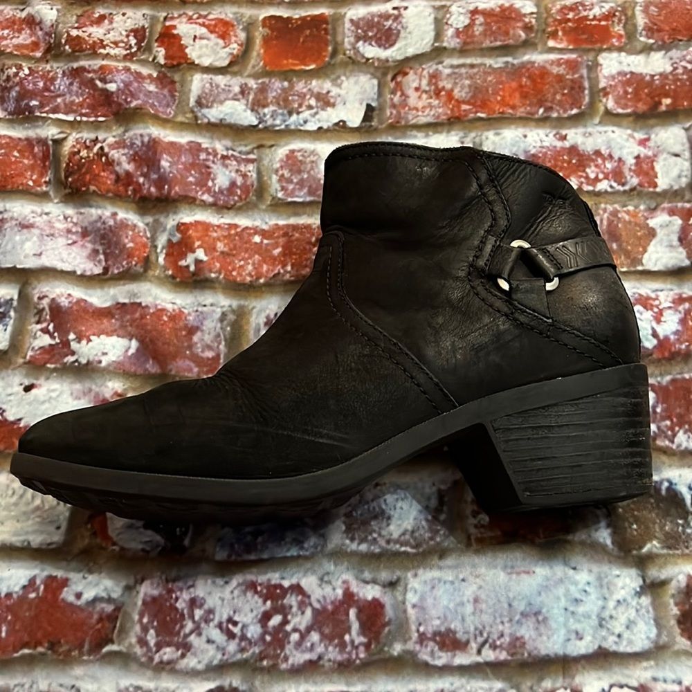 * Teva, black suede ankle booties